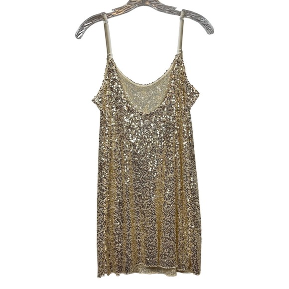 Free People Gold Rush Mini Dress, Intimately by Free People, Size Large - Picture 4 of 10